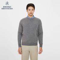 Brooks Brothers 羊毛纯色宽松休闲针织毛衣