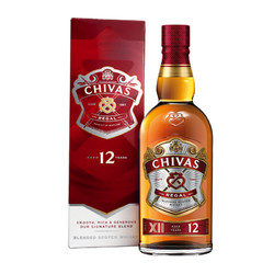 CHIVAS 芝华士 12年苏格兰威士忌700ml×1原装进口特调洋酒随机发