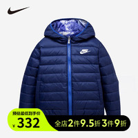 NIKE耐克童装小童短款羽绒服G583 深蓝色 110S(4)