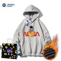 NASA WEEK 圆领连帽卫衣男女潮牌上衣