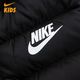 NIKE耐克Nike童装小童轻羽绒服K132 正黑色 110S(4)
