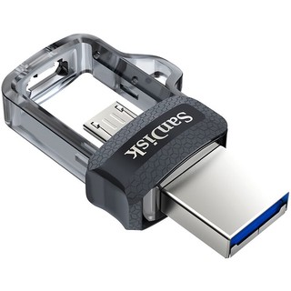 SanDisk 闪迪 至尊高速系列 酷捷 DD3 USB3.0 U盘 灰色 64GB USB/Micro USB双口