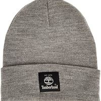 Timberland Men's Short Watch Cap with Woven Label