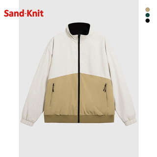 SandKnit 森耐特 潮牌双面穿休闲外套防风夹克保暖棉衣上衣外穿秋冬款茄克