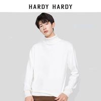 HARDY HARDY高领毛衣男加绒加厚针织衫男士纯色套头打底衫内搭