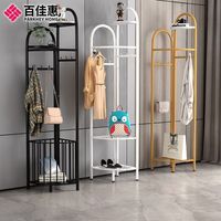 百佳惠转角衣帽架落地卧室挂衣架家用客厅轻奢晾衣架简易衣架
