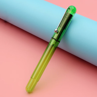 金豪（Jinhao） 口袋短款钢笔小清新二三年级初学者男女孩塑料写字练字可替换墨囊包尖铱金笔 口袋钢笔（马卡龙绿） EF尖+5支蓝色墨囊