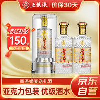 WULIANGYE 五粮液 股份一尊天下经典52度浓香型白酒500ml*2瓶+礼袋 商务婚宴送礼酒