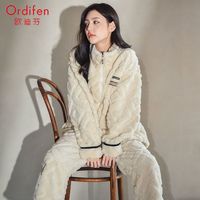 冬季睡衣女珊瑚加厚加绒保暖冬款法兰绒家居服休闲两件套装