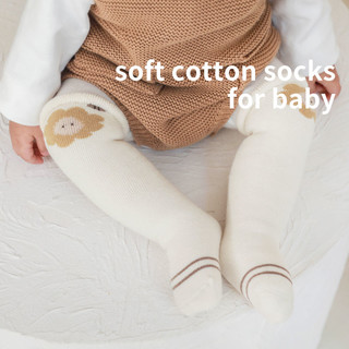 贝肽斯 婴儿长筒袜秋冬加厚新生儿棉袜宝宝冬季儿童高筒过膝长袜子