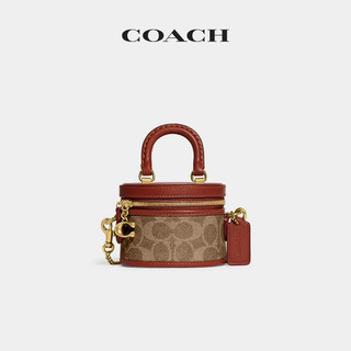 COACH 蔻驰 女士经典老花TRAIL 12号迷你斜挎包手提包高级时尚