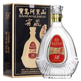 宝岛阿里山窖藏58度高粱酒600ML/单盒装高度白酒纯粮食酒