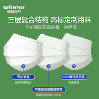 winner稳健校园语录儿童医用外科口罩成人独立包装灭菌三层防护