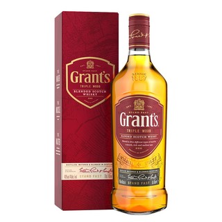 Grant's 格兰 威士忌 进口洋酒烈酒 格兰父子 格兰威威士忌 700mL 1瓶