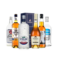 萨格利 洋酒威士忌白兰地伏特加朗姆酒龙舌兰金酒鸡尾酒基酒套装