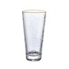 88VIP：青苹果 家用金边锤纹ins风饮料410ml果汁牛奶啤酒茶杯子水杯玻璃杯