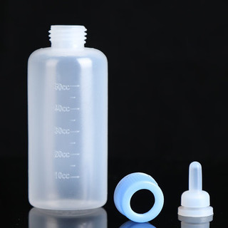 哈奇米（HAQIMI）宠物奶瓶套装60ML幼猫幼犬奶瓶通用新生宠物小猫喂奶器 单个奶瓶颜色