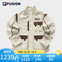 斐乐（FILA） FUSION潮牌男子梭织外套季时尚宽松休闲上衣 颖果杏-BG 160/84A/XS