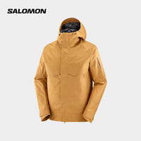 萨洛蒙（Salomon）男款 户外运动防风夹克保暖3合1多功能外套 PATROLLER 3IN1 INSUL 橡胶色 C21055 S