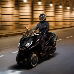 peugeot标致摩托metropolis倒三轮400cc整车摩托车曜岩黑定金