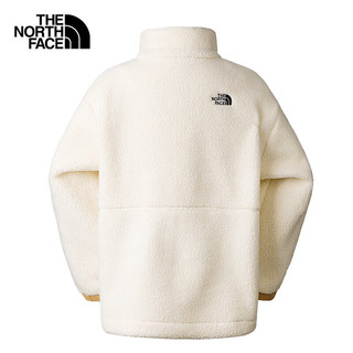 北面（The North Face）抓绒上衣女仿羊羔绒户外休闲宽松舒适保暖秋季81S2 N3N/白色 S/155