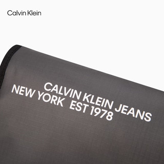 Calvin Klein Jeans24春季男士撞色字母翻盖运动单肩斜挎差包HH3836 061-石墨灰 OS