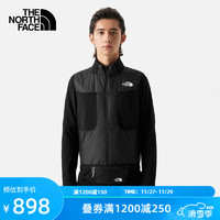 北面（The North Face）夹棉马甲男款户外防风轻便耐久聚热保暖83S9 JK3/黑色 L175/100