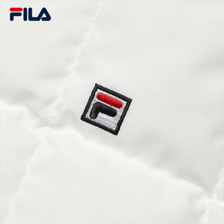 FILA 斐乐女士羽绒服简约休闲宽松可拆卸领上衣 蒸汽白-IV 155/76A/XS