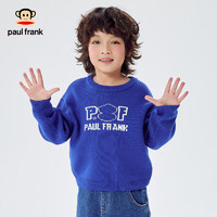 大嘴猴（PAUL FRANK）童装儿童针织衫男童毛衣秋装套头百搭打底衫 宝蓝色 160 