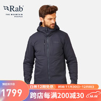 RabRAB睿坡Xenair Alpine男士防泼水透气棉衣户外运动棉服夹克QIP-09 灰黑色-EBF XL