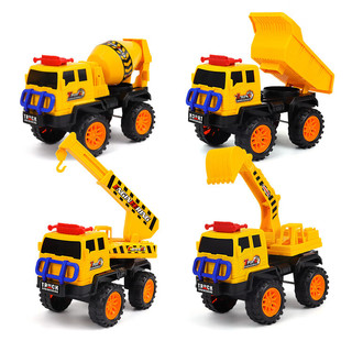 添酷儿童滑行挖掘机工程车玩具男孩挖土车翻斗车搅拌车儿童挖掘机 滑行搅拌车