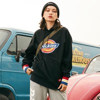 Dickies 帝客 卫衣女 印花罗纹袖口连帽卫衣 女士抓绒上衣 009586 黑色 S