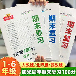 《阳光同学·期末复习冲刺100分》（年级，科目任选）