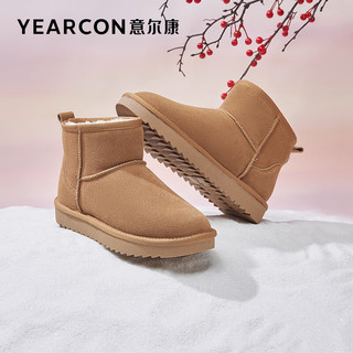 YEARCON 意尔康 女士加绒加厚雪地靴