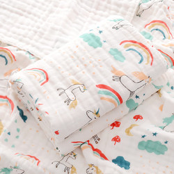 Purcotton 全棉时代 婴儿浴巾棉六层纱布宝宝用品新生儿童盖毯初生包被