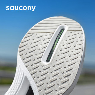 saucony 索康尼 啡鹏3跑鞋女马拉松碳板跑步鞋透气专业竞速运动鞋绿黑38