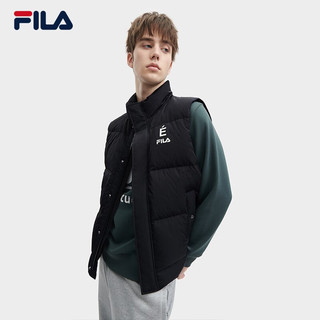 FILA X Études斐乐男士羽绒马甲2023冬时尚休闲简约立领上衣 传奇蓝-NV 180/100A/XL