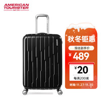 美旅（AMERICAN TOURISTER）箱包拉杆箱22/25英寸行李箱轻便旅行箱万向轮密码锁箱BG9 黑色 25英寸