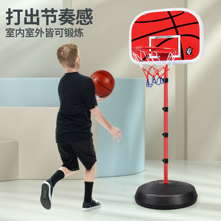 宏登（HONGDENG）儿童男孩玩具篮球架可升降室内宝宝家用投篮框1.8米2球