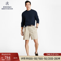 布克兄弟（BrooksBrothers）男士23纯色时尚薄款裤子休闲短裤 2004-米色 33