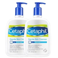 Cetaphil 丝塔芙 洗面奶洁面乳591ml温和低敏敏感肌男女儿童蓝朋友 591ml 2瓶装(升级版)