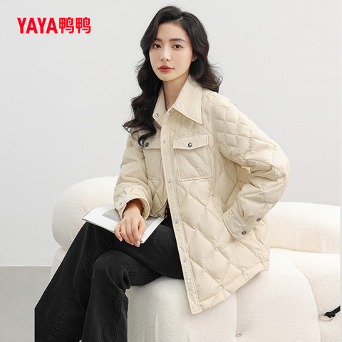 省100元】鸭鸭羽绒服女外套_YAYA 鸭鸭羽绒服女2023年冬季新品爆