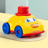奇森（QISEN）儿童玩具车洗澡婴儿水陆两栖小汽车游泳戏水女男孩发条智力玩具车 【黄色】水陆小轿车HC-150A