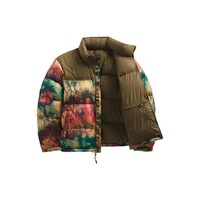 北面 1996系列 Retro Nuptse 冰染Logo印花拉链可收纳 羚羊棕 XS