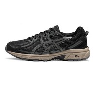 ASICS 亚瑟士 男鞋跑步鞋透气缓震运动鞋越野跑鞋 GEL-VENTURE 6 黑灰色 42.5