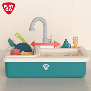 PLAYGO 水果版过家家玩具厨房玩具儿童洗碗机玩具电动 3801