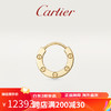 卡地亚（Cartier）LOVE系列 玫瑰金单只耳环 深红色