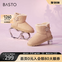 BASTO 百思图 冬季新款商场同款时尚潮流保暖舒适雪地靴女靴CD600DD2