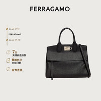 菲拉格慕 Ferragamo）女士STUDIO牛皮革手提包0714447礼盒 礼物