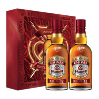 88VIP：CHIVAS 芝华士 礼盒500mlx2瓶 12年威士忌洋酒